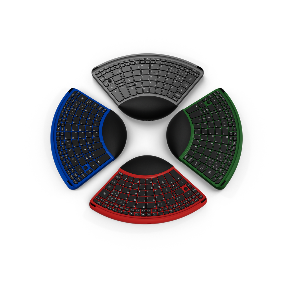 TiPY Tastatur alle vier Farben