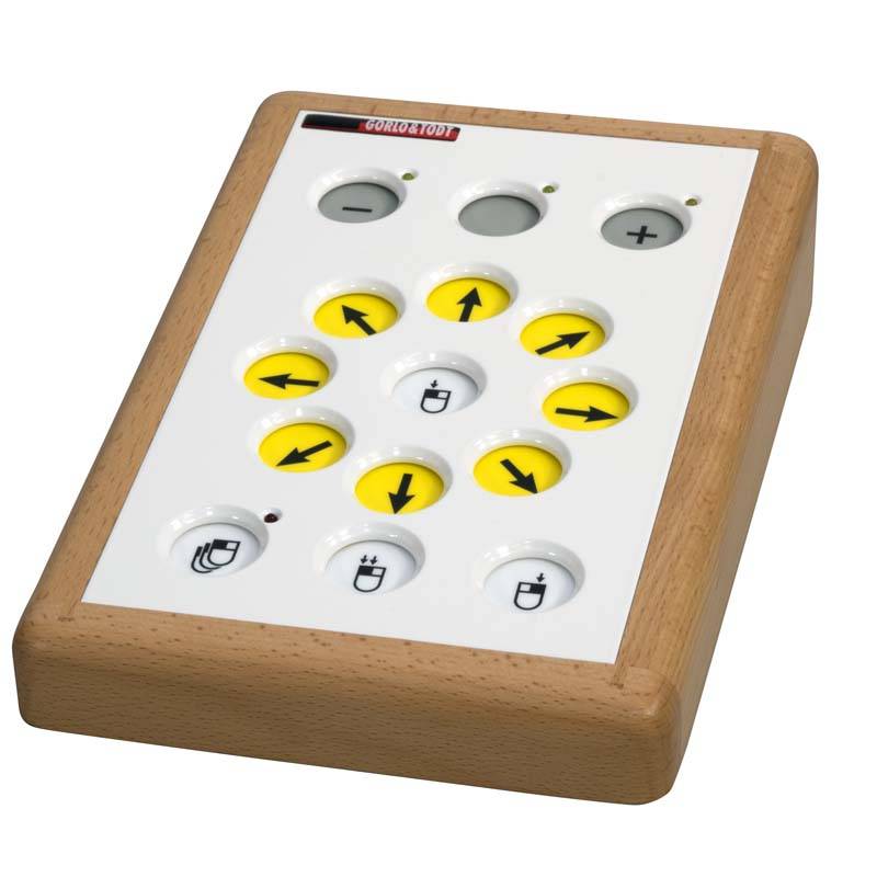 Tastenmaus G&T Echtholzrahmen, Jumbomaus Maxi