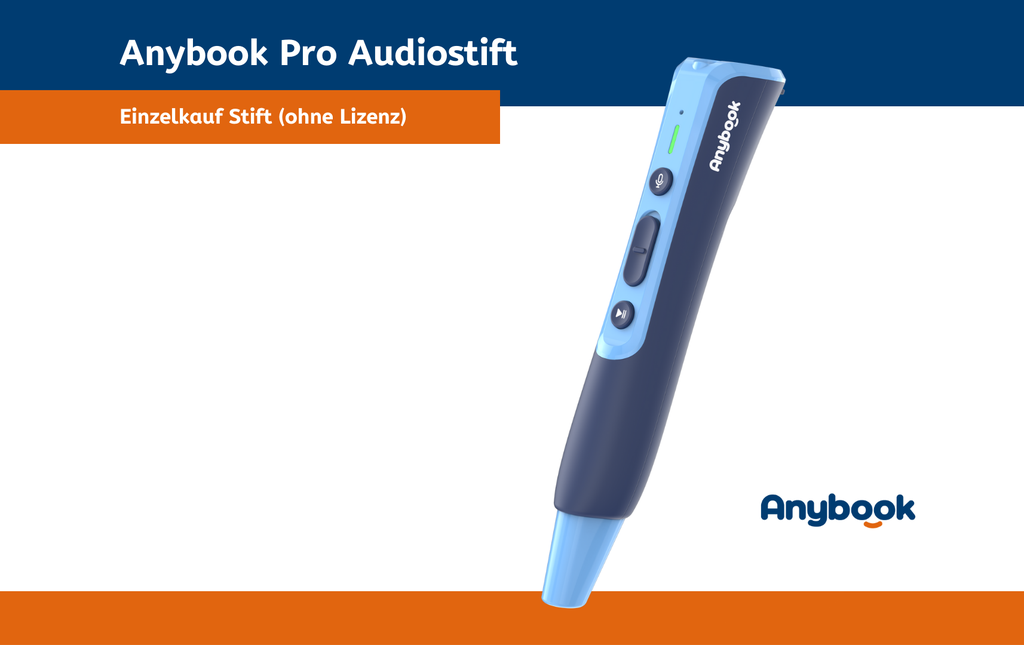 Anybook Pro Audiostift ohne Lizenz für Anybook Studio Software