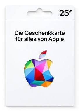 iTunes Karte Wert € 25,00