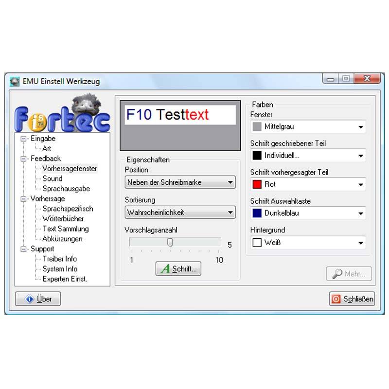 EMU Wortvorhersageprogramm, Downloadversion