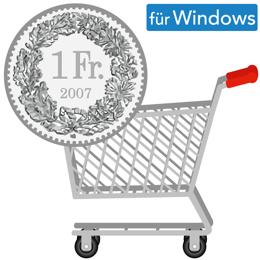 Einkaufen mit dem Franken Windows-App
