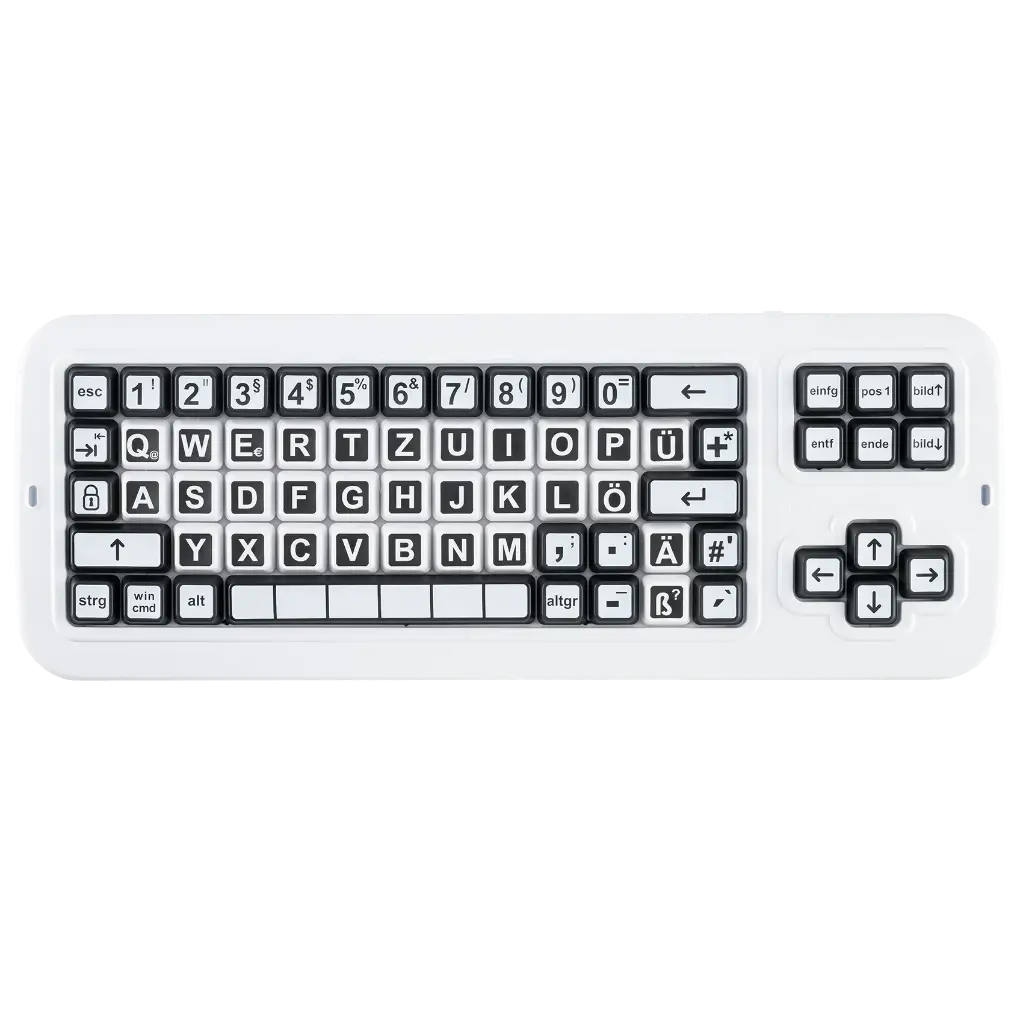 Clevy Tastatur 3 Tri-mode Contrast QWERTZ (deutsch)