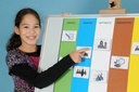 TimeTable inkl. 25 Stück Magnet-Einsteckschilder