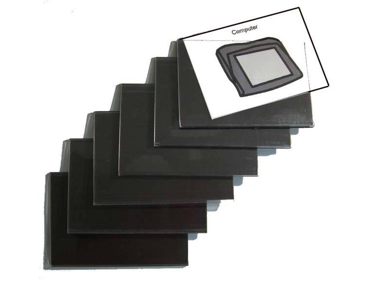 TimeTable: 25 Stk. Magnet-Einsteckschilder groß