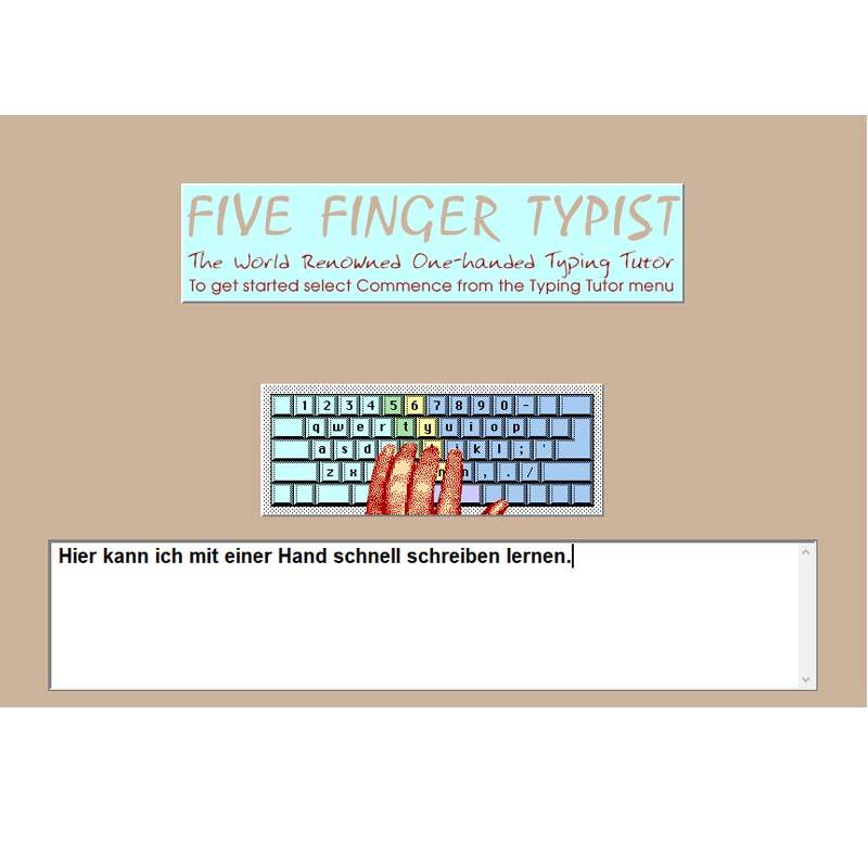 Five Finger Typist Deutsch (CD-Rom)