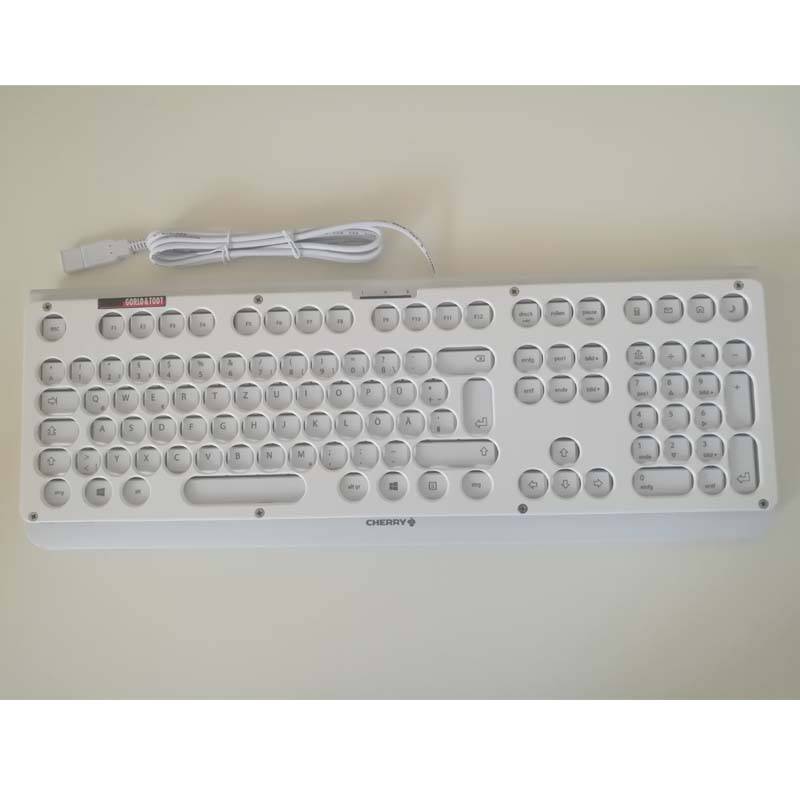 Tastatur Cherry KC-1000 mit Abdeckung (Aluminium pulverbeschichtet)