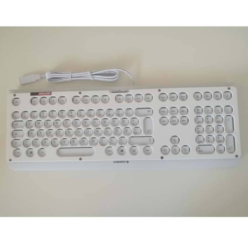 [11756] Tastatur Cherry KC-1000 mit Abdeckung (Aluminium pulverbeschichtet)