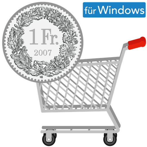 Einkaufen mit dem Franken Windows-App