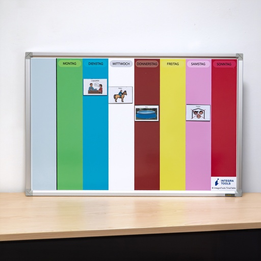 [11004] TimeTable inkl. 25 Stück Magnet-Einsteckschilder