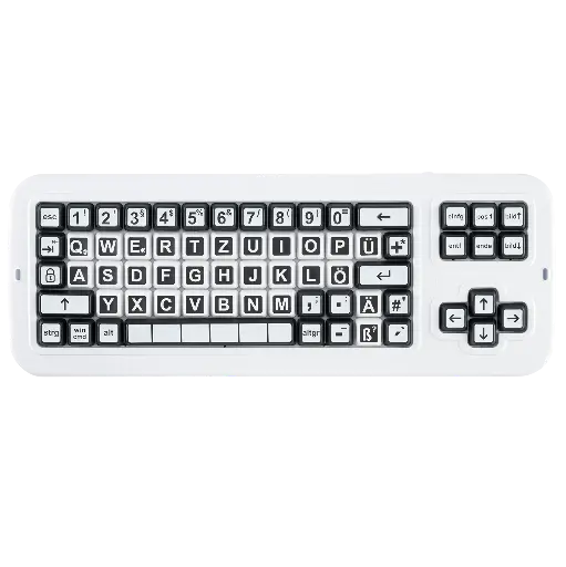 [12297] Clevy Tastatur 3 Tri-mode Contrast QWERTZ (deutsch)